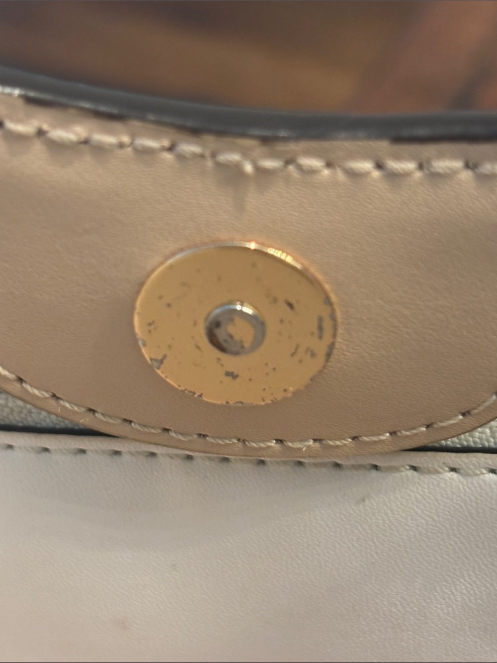 Michael Kors Cream Pebbled Leather Shoulder Hobo - Picture 13 of 16